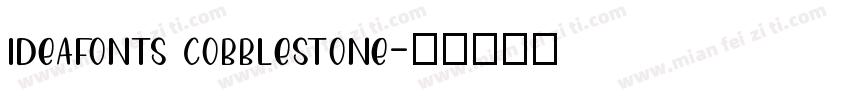 ideafonts cobblestone字体转换